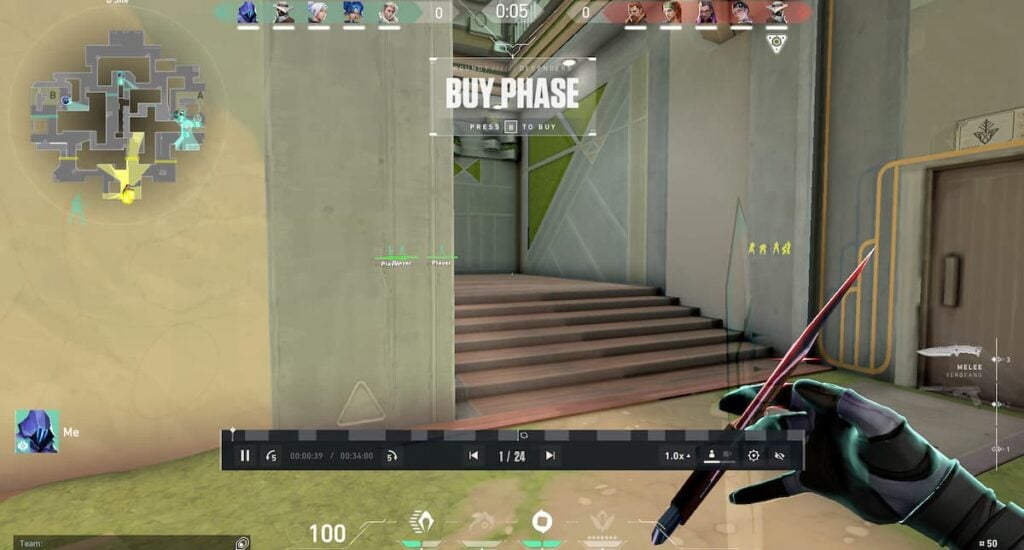 Screenshot of a VALORANT Replay recording