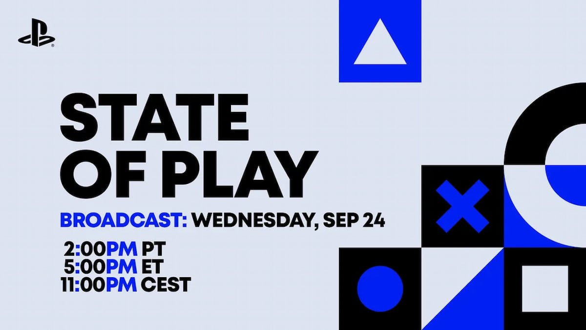 Picture showing splash art for PlayStation State of Play.