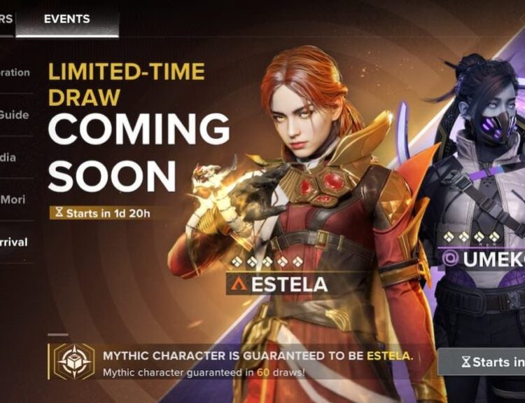 Estela and Umeko announcement in Destiny Rising
