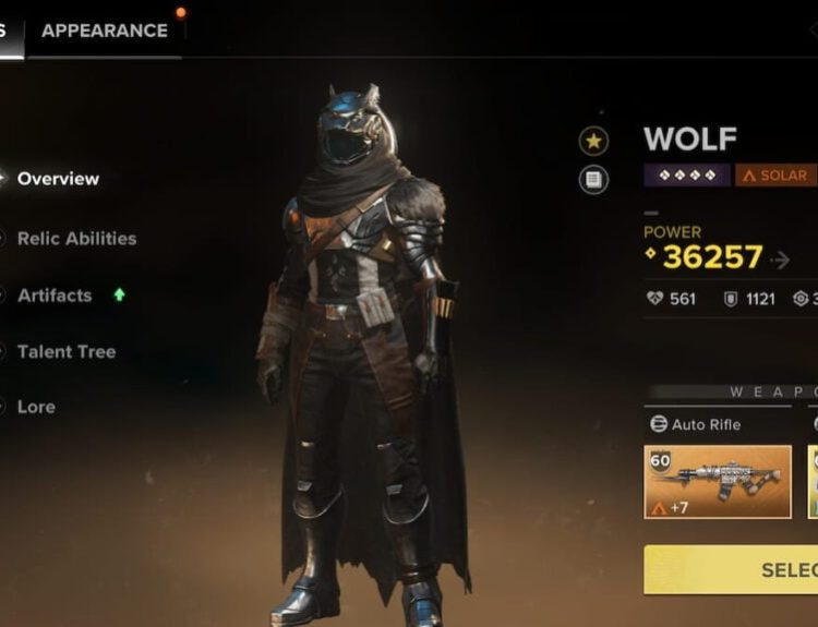 Wolf in Destiny Rising