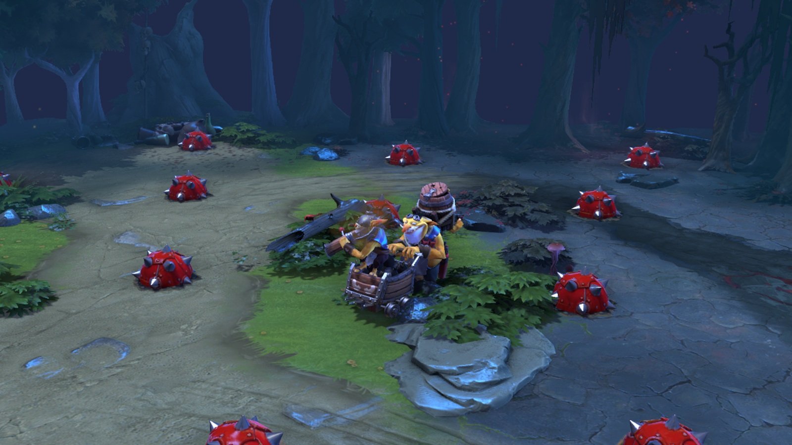 screenshot of Techies in Dota 2.
