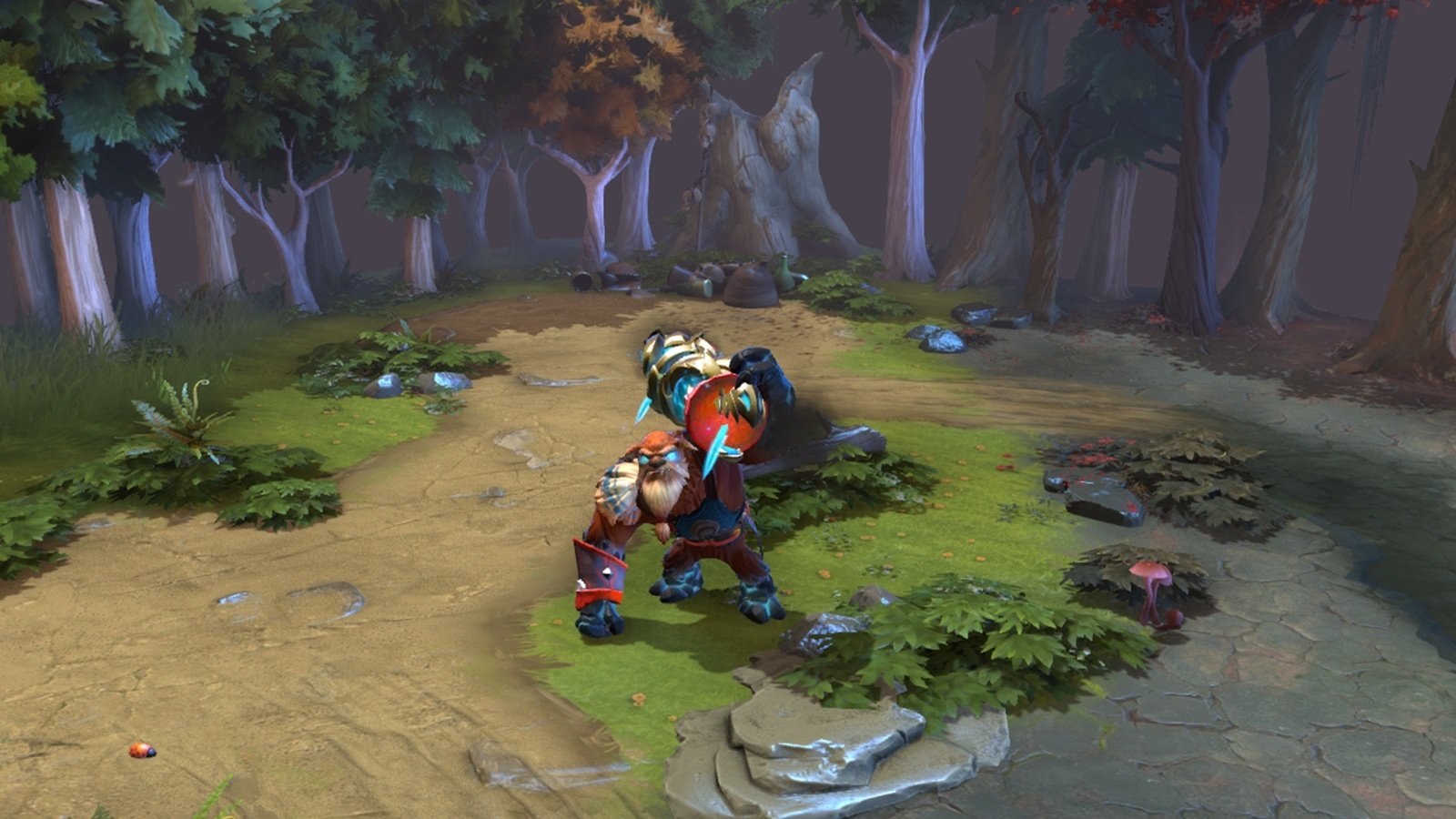 Screenshot of the Earthshaker arcana in Dota 2.