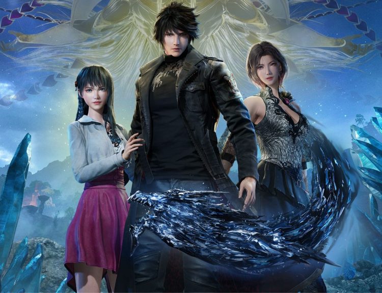 Official artwork for Lost Soul Aside: Digital Deluxe Edition, showing Kaser, Lord Arena, Louisa, Zana and Aramon.