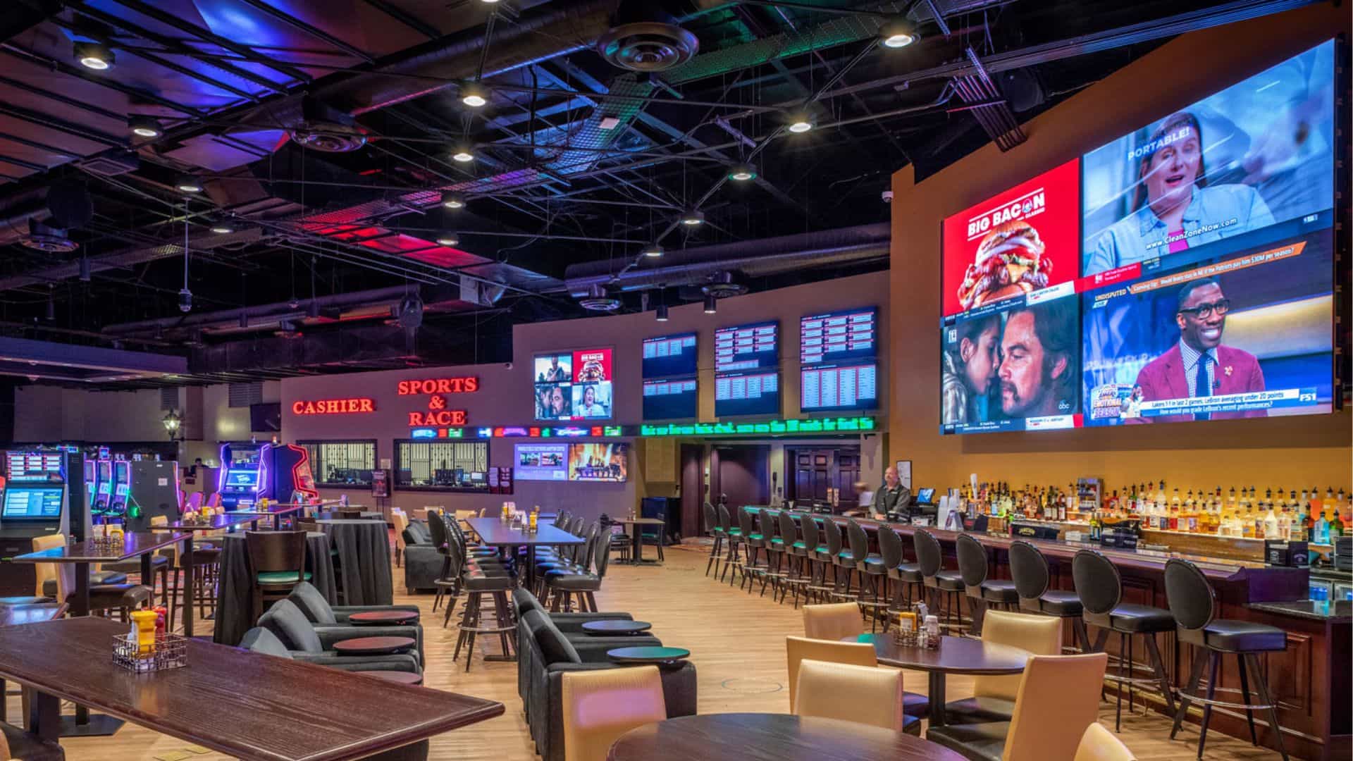 Sports Bar of Mardi Gras Casino & Resort in Charleston, West Virgina
