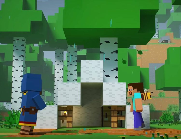 Minecraft Steve in Spring to Life Trailer
