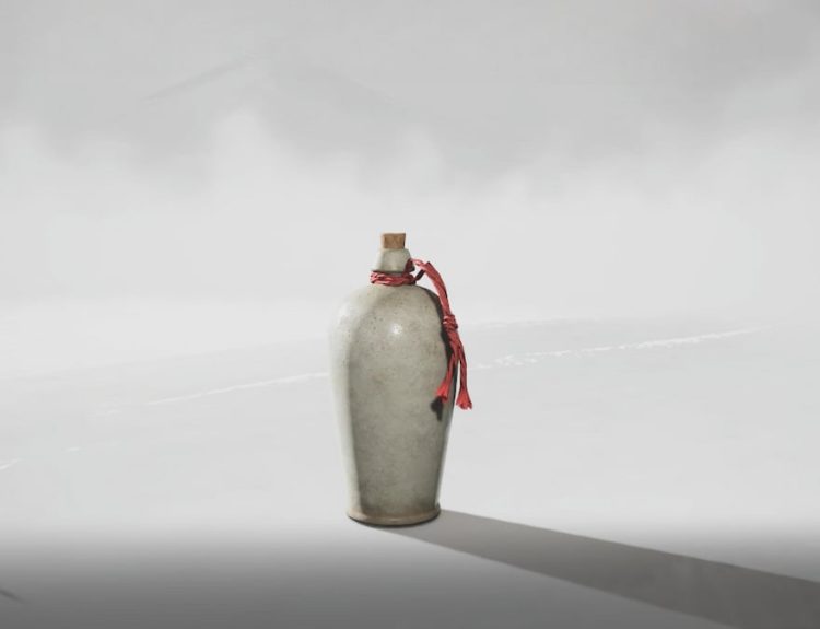 Picture showing sake jar in Ghost of Yotei.