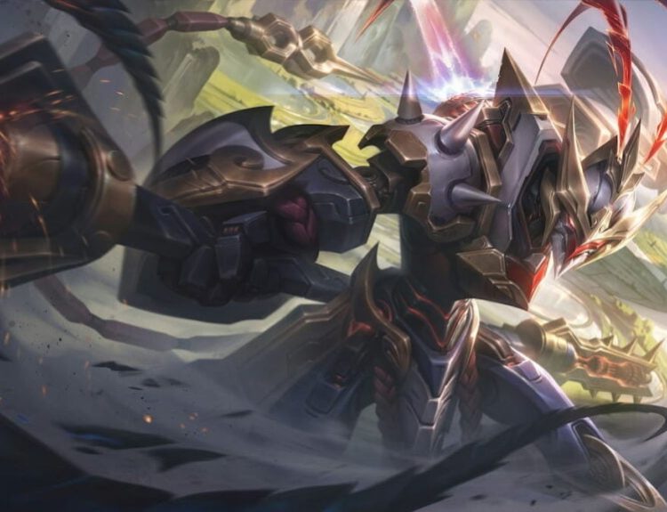 Picture showing Mecha Kingdoms Wukong in League of Legends.