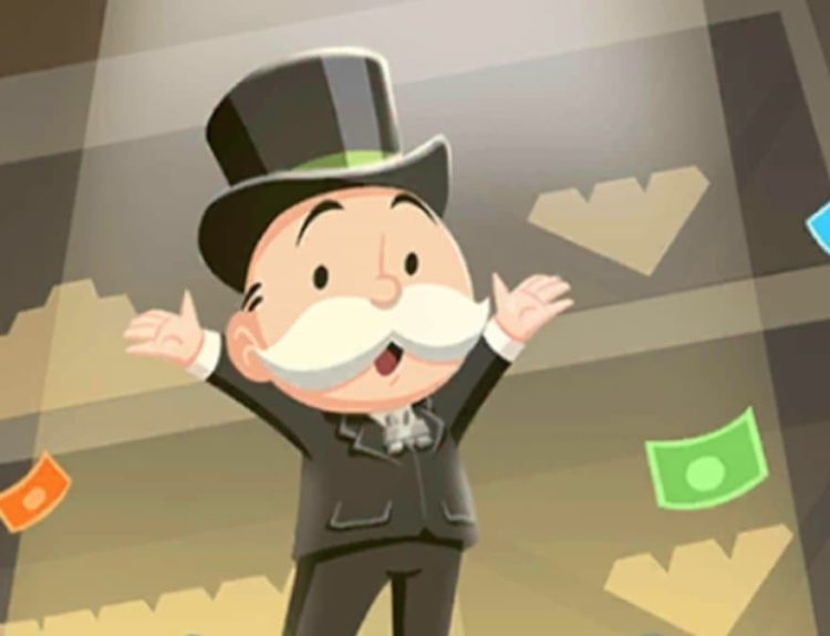 Mr. Monopoly in vault with money