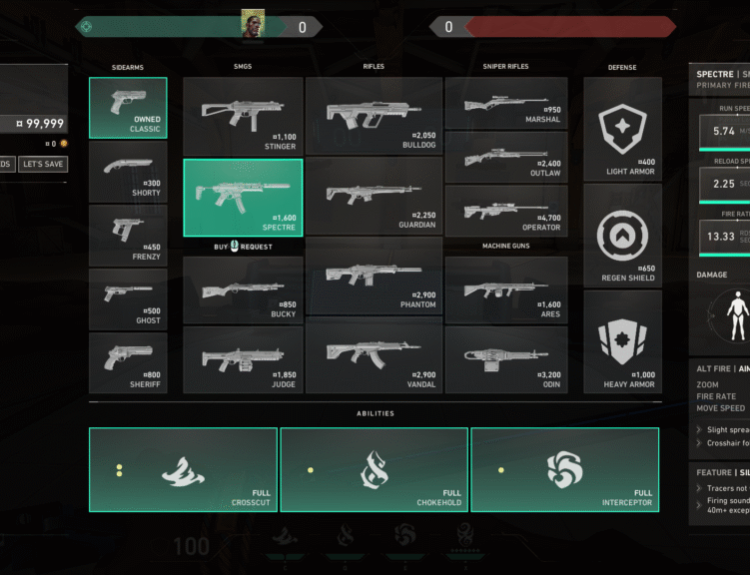 VALORANT Buy Phase arsenal