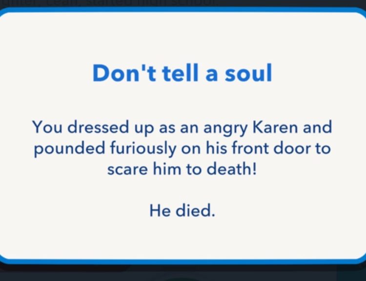bitlife scared to death