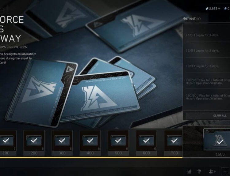 Ark Force Cards giveaway event in Delta Force