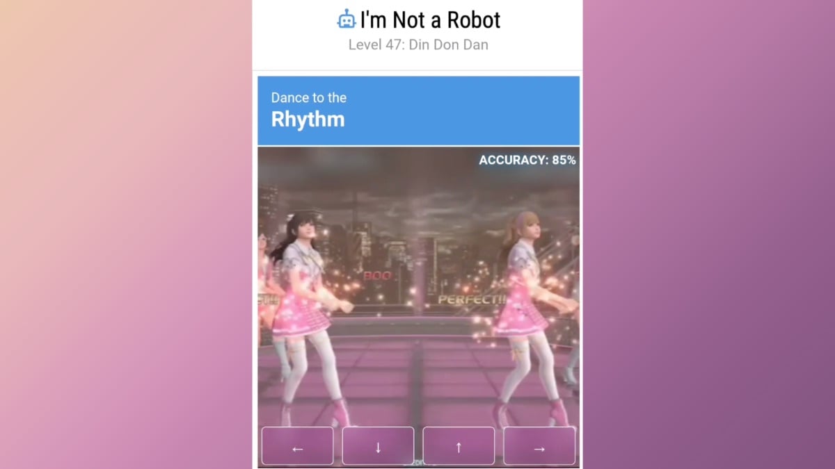 im not a robot feature level 47