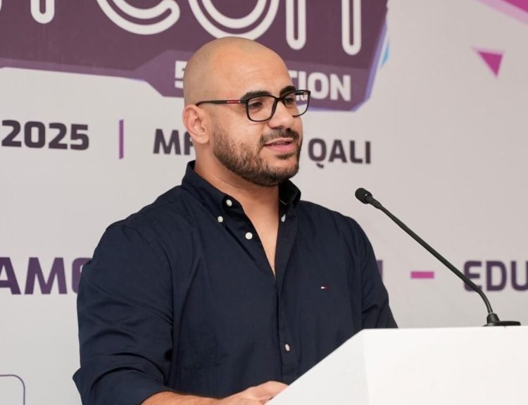 Kersten James Chircop, Co-Founder and Business Development Director of GMR speaking at the PLAYCON 2025 launch