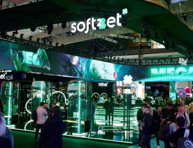 Soft2Bet booth during an event