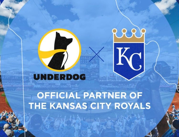 Underdog and Kansas City Royals partnership key image, featuring the two entities' logos