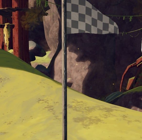 a placed Checkpoint Flag in PEAK