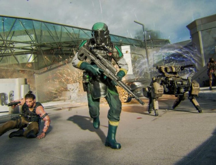 Black Ops 7 operators in a multiplayer match
