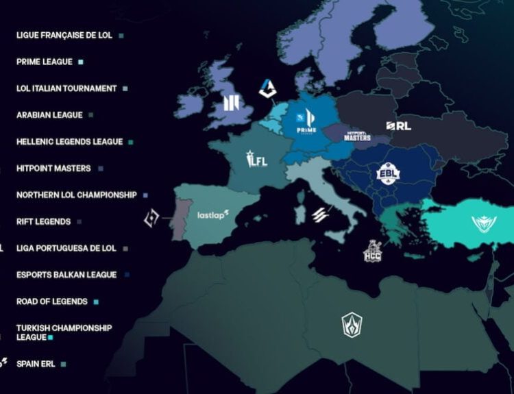 Picture showing regional leagues for EMEA Regional Leagues 2026.