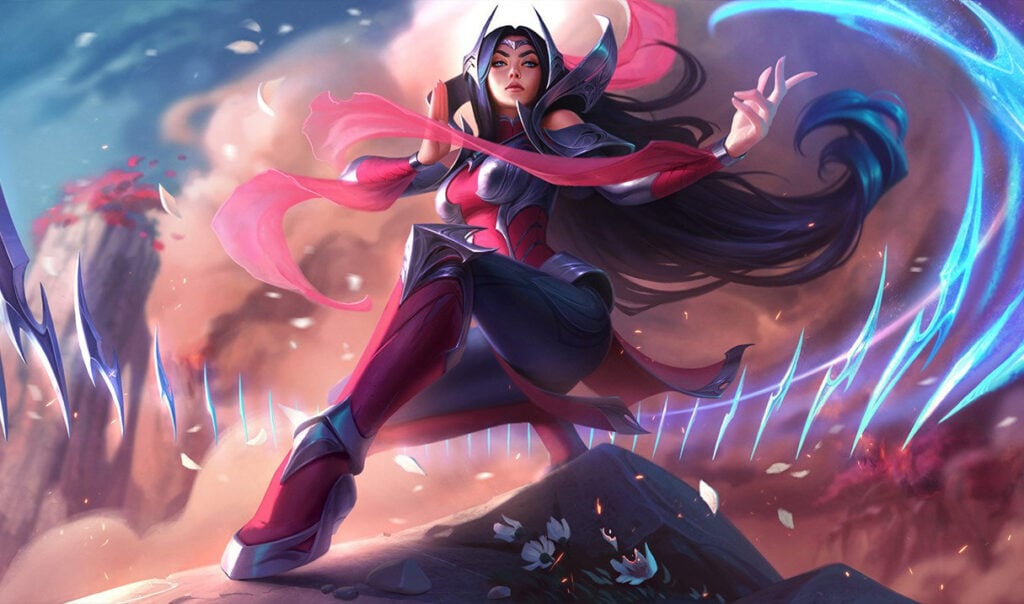 Irelia's splash art in league of legends