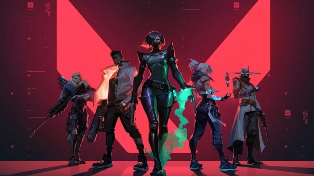 VALORANT poster with five agents