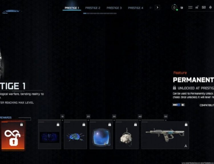 Prestige 1 rewards in BO7