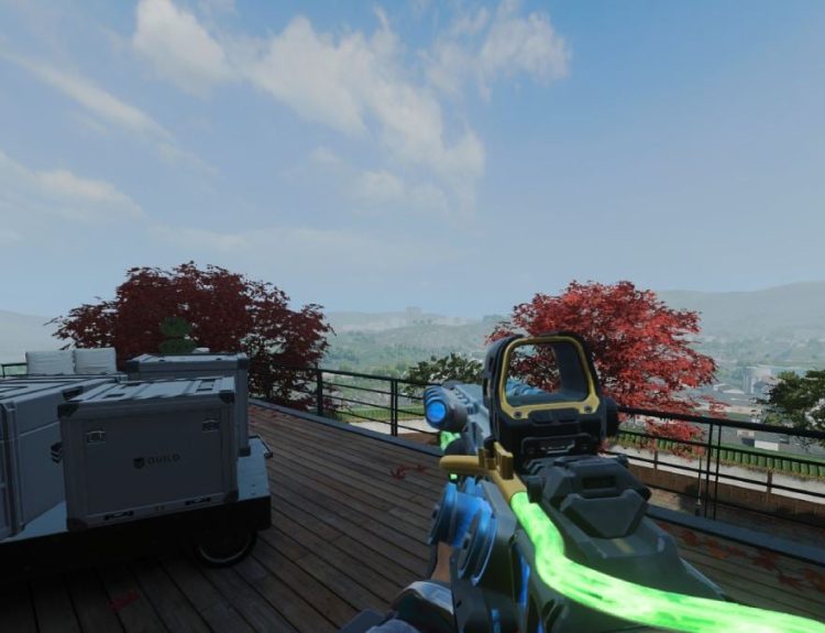 Player wielding a shotgun in BO7