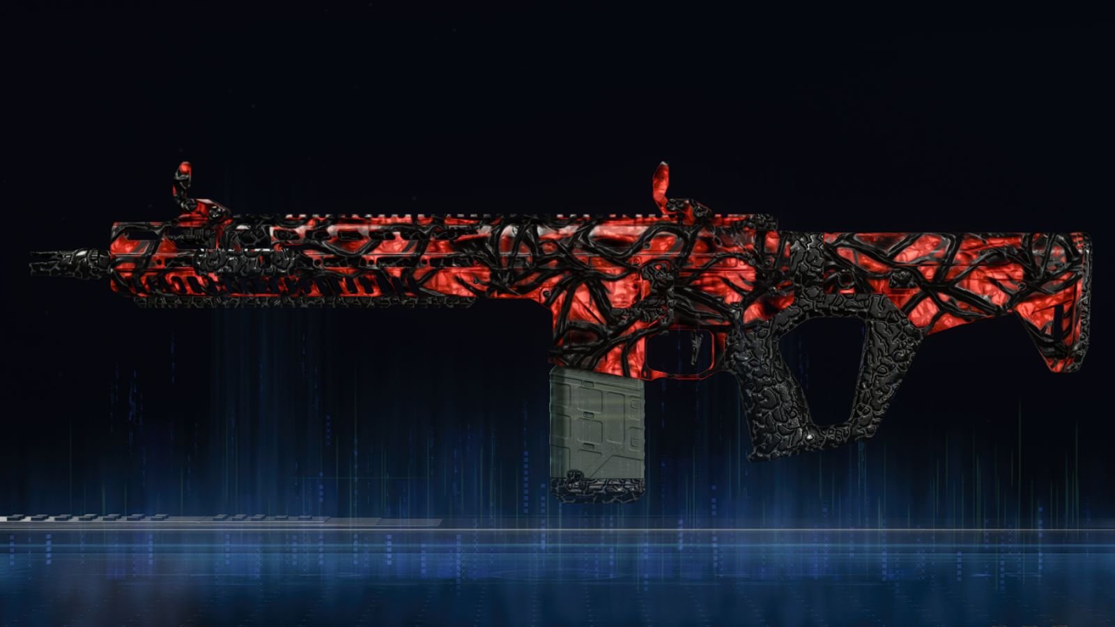 M15 Mod 0 assault rifle with Infestation camo in Black Ops 7 Zombies