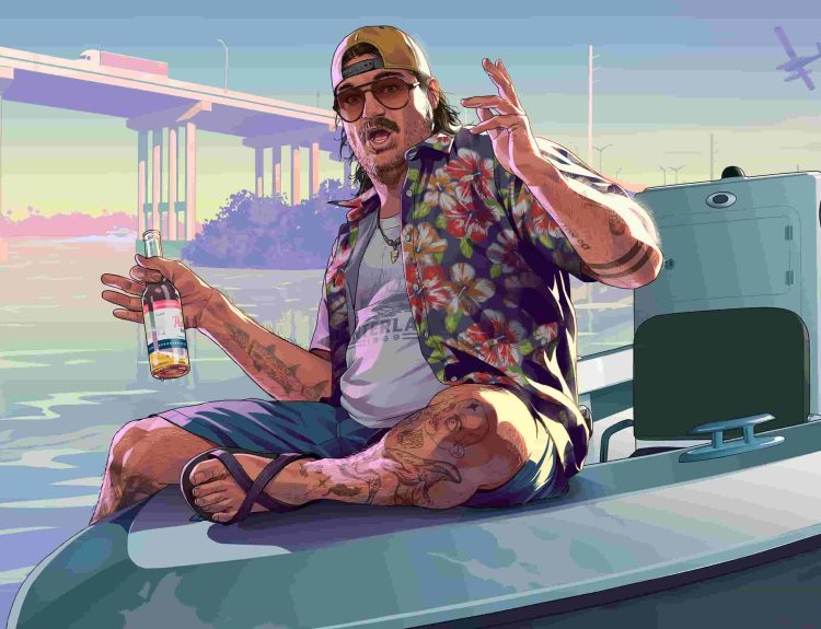 cover art for GTA 6 featuring Cal Hampton.