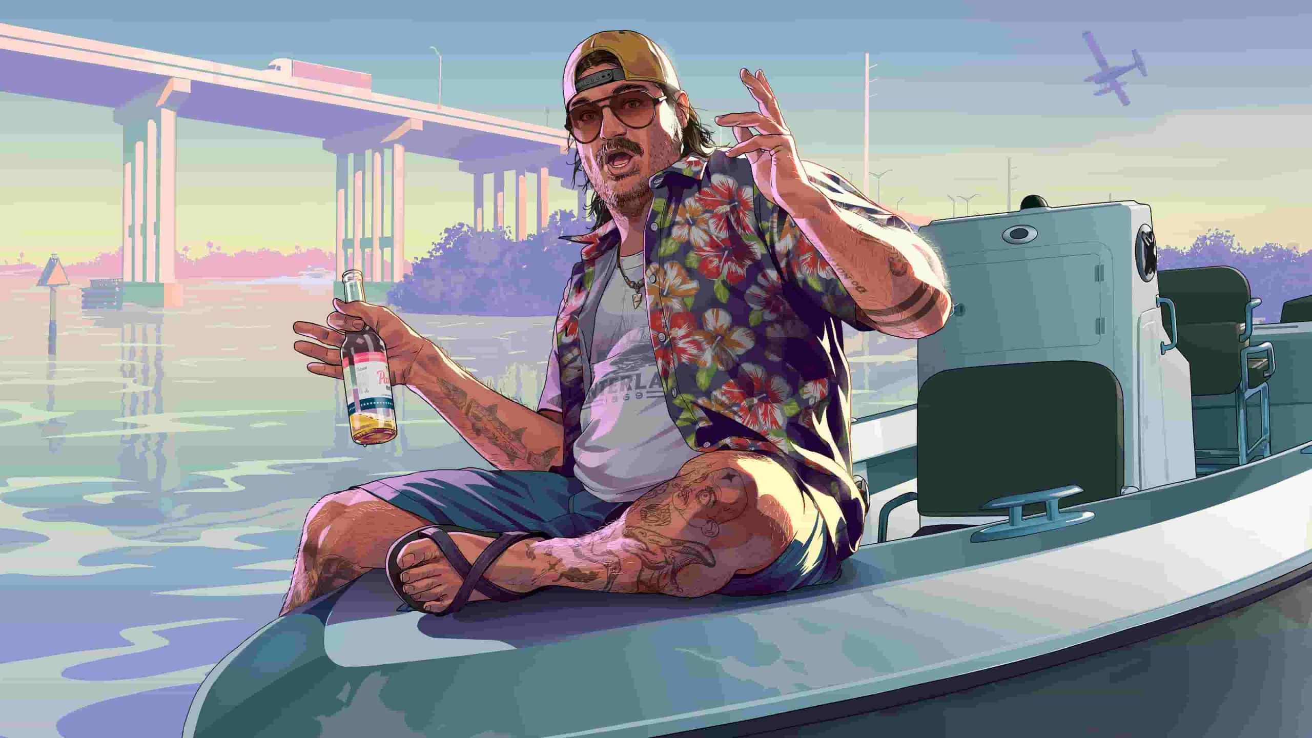 cover art for GTA 6 featuring Cal Hampton.