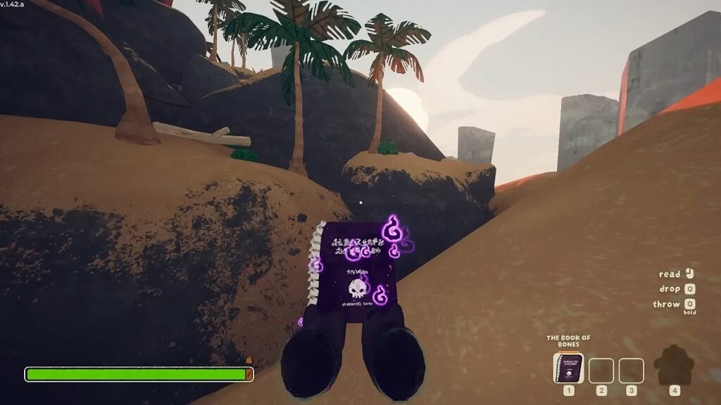 using a Book of Bones in PEAK